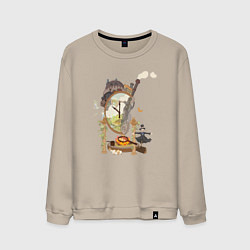 Свитшот хлопковый мужской Ходячий замок: Studio Ghibli, цвет: миндальный