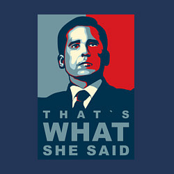Свитшот хлопковый мужской Thats what she said - the office, цвет: тёмно-синий — фото 2