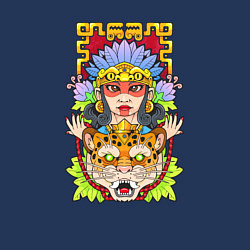 Свитшот хлопковый мужской Принцесса ягуар, цвет: тёмно-синий — фото 2