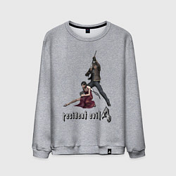 Свитшот хлопковый мужской Ада и Леон RE4, цвет: меланж