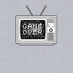 Свитшот хлопковый мужской Game over television, цвет: меланж — фото 2