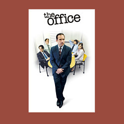 Свитшот хлопковый мужской The office characters, цвет: кирпичный — фото 2