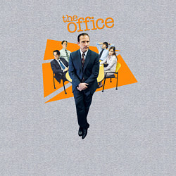 Свитшот хлопковый мужской Characters the office, цвет: меланж — фото 2