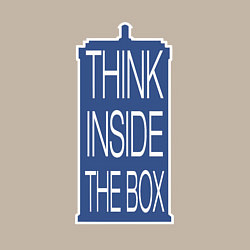 Свитшот хлопковый мужской Think inside the box, цвет: миндальный — фото 2