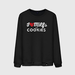 Мужской свитшот Milf and cookies милфа
