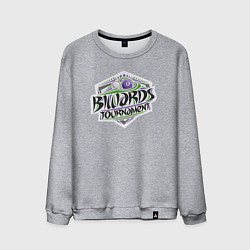 Свитшот хлопковый мужской Турнир по бильярду, цвет: меланж