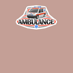 Свитшот хлопковый мужской Ambulance, цвет: пыльно-розовый — фото 2