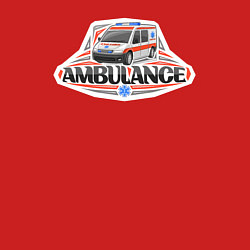 Свитшот хлопковый мужской Ambulance, цвет: красный — фото 2