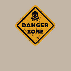 Свитшот хлопковый мужской Опасная зона, цвет: миндальный — фото 2