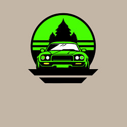 Свитшот хлопковый мужской Nissan skyline retro style, цвет: миндальный — фото 2