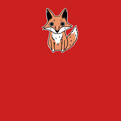 Свитшот хлопковый мужской Упоротая лиса, цвет: красный — фото 2