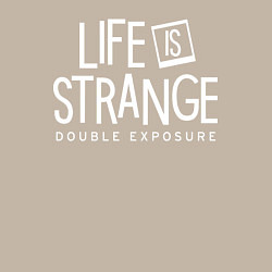 Свитшот хлопковый мужской Life is strange double exposure logo, цвет: миндальный — фото 2