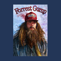 Свитшот хлопковый мужской Форест Гамп - Том Хэнкс, цвет: тёмно-синий — фото 2