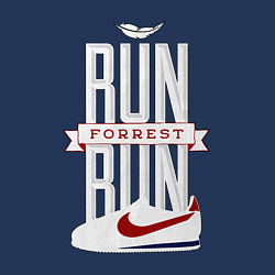 Свитшот хлопковый мужской Forrest Gump - run Forrest run, цвет: тёмно-синий — фото 2