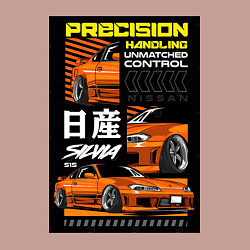 Свитшот хлопковый мужской Nissan Silvia авто, цвет: пыльно-розовый — фото 2