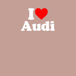 Свитшот хлопковый мужской I love Audi, цвет: пыльно-розовый — фото 2