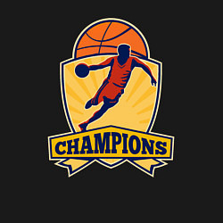 Свитшот хлопковый мужской Champion basketball, цвет: черный — фото 2