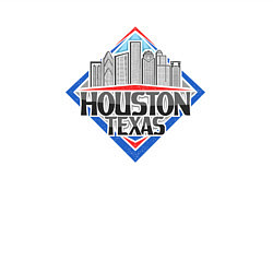 Свитшот хлопковый мужской Хьюстон Техас, цвет: белый — фото 2