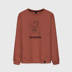 Свитшот хлопковый мужской BTS Dynamite J-Hope, цвет: кирпичный