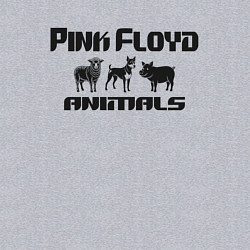 Свитшот хлопковый мужской Pink Floyd animals, цвет: меланж — фото 2
