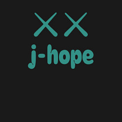 Свитшот хлопковый мужской BTS jhope, цвет: черный — фото 2