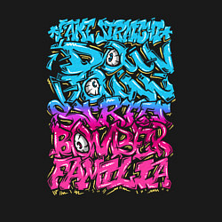 Свитшот хлопковый мужской Фальшивый уличный бомбист, цвет: черный — фото 2