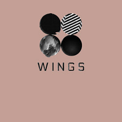 Свитшот хлопковый мужской BTS Wings, цвет: пыльно-розовый — фото 2