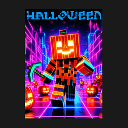 Свитшот хлопковый мужской Halloween is coming - neon glow collaboration, цвет: черный — фото 2