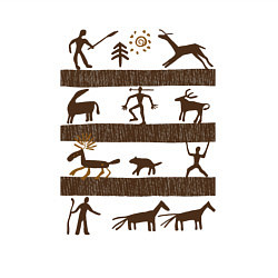 Свитшот хлопковый мужской Древняя охота, цвет: белый — фото 2