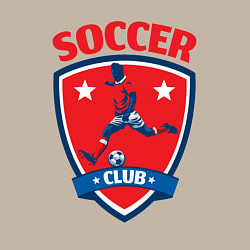 Свитшот хлопковый мужской Sport soccer club, цвет: миндальный — фото 2