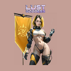 Свитшот хлопковый мужской Lust Goddess flag, цвет: пыльно-розовый — фото 2