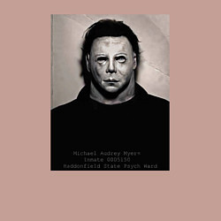 Свитшот хлопковый мужской Майкл Майерс магшот, цвет: пыльно-розовый — фото 2