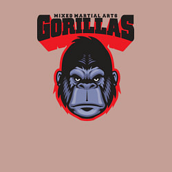 Свитшот хлопковый мужской Gorillas MMA, цвет: пыльно-розовый — фото 2