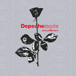 Свитшот хлопковый мужской Depeche Mode - Violator black rose, цвет: меланж — фото 2