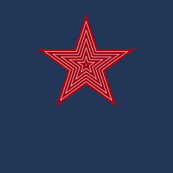 Свитшот хлопковый мужской USSR red star, цвет: тёмно-синий — фото 2