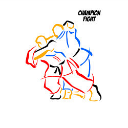 Свитшот хлопковый мужской Champion - fight, цвет: белый — фото 2