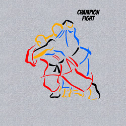 Свитшот хлопковый мужской Champion - fight, цвет: меланж — фото 2