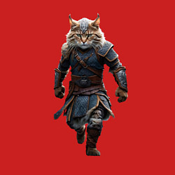 Свитшот хлопковый мужской Кот-викинг, цвет: красный — фото 2