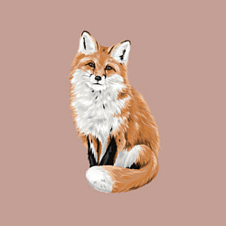 Свитшот хлопковый мужской Осенняя лисица, цвет: пыльно-розовый — фото 2