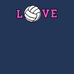 Свитшот хлопковый мужской Love volley, цвет: тёмно-синий — фото 2