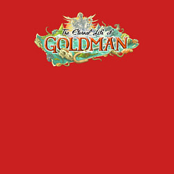 Свитшот хлопковый мужской The eternal life of goldman logo, цвет: красный — фото 2