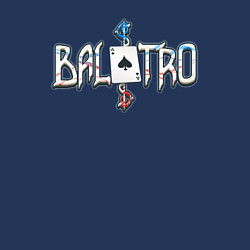 Свитшот хлопковый мужской Balatro logotype, цвет: тёмно-синий — фото 2