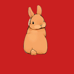 Свитшот хлопковый мужской Кролик с прической, цвет: красный — фото 2