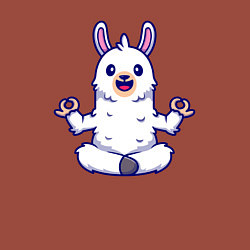 Свитшот хлопковый мужской Йога альпака, цвет: кирпичный — фото 2