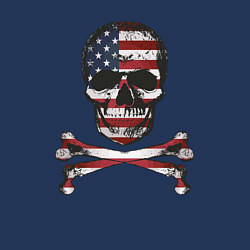 Свитшот хлопковый мужской Skull USA, цвет: тёмно-синий — фото 2