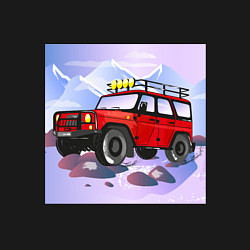 Свитшот хлопковый мужской Внедорожник УАЗ Хантер, цвет: черный — фото 2