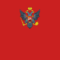 Свитшот хлопковый мужской Россия герб символика, цвет: красный — фото 2