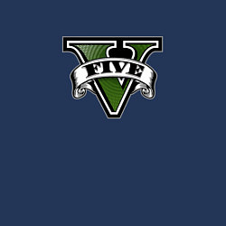 Свитшот хлопковый мужской Grand Theft Auto V logo, цвет: тёмно-синий — фото 2