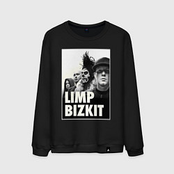 Свитшот хлопковый мужской Limp Bizkit all, цвет: черный