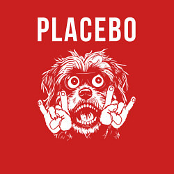 Свитшот хлопковый мужской Placebo rock dog, цвет: красный — фото 2